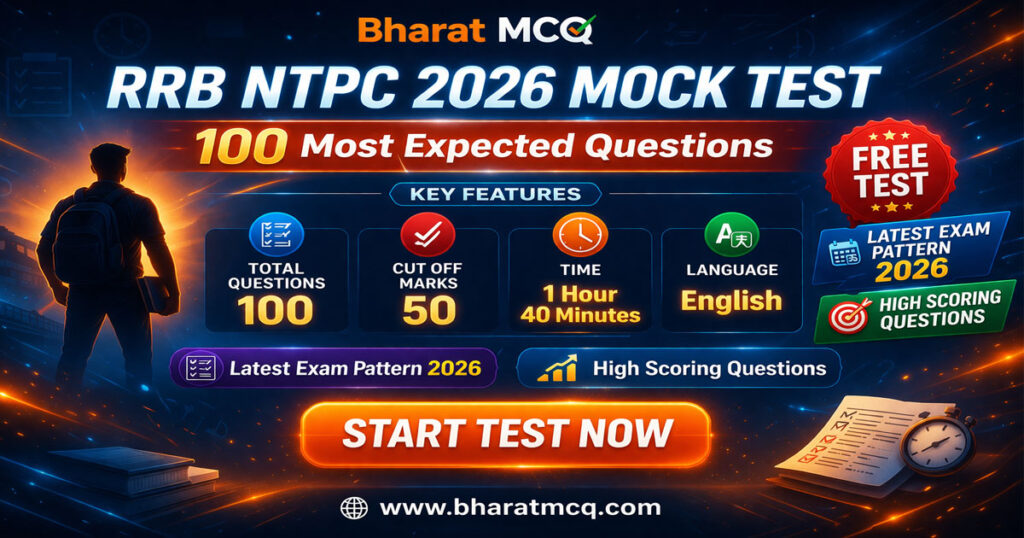 RRB NTPC 2026 Mock Test