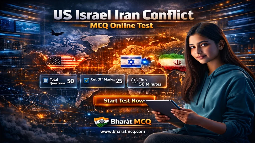 US Israel Iran Conflict MCQ Online Test for Competitive Exams