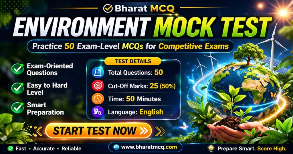 Environment Mock Test for Competitive Exams