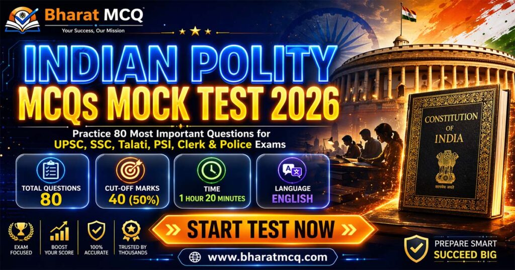 Indian Polity MCQs Mock Test for Competitive Exams
